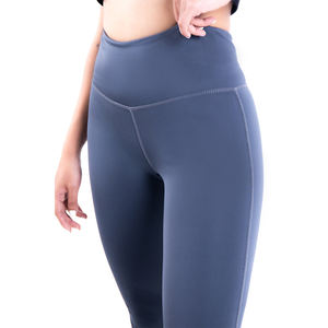 Vêtements de fitness, pantalon de yoga bleu foncé évasé, leggings évasés taille haute, leggings de yoga élégants pour femmes, fabricant pakistanais de leggings - Product Image 3