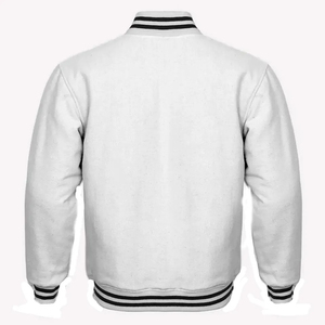 High Quality Custom <b>Mens</b> Varsity Baseball Jacket Black Leather Sleeve Bomber in College Style with Front Logo Wholesale - Product Image 2