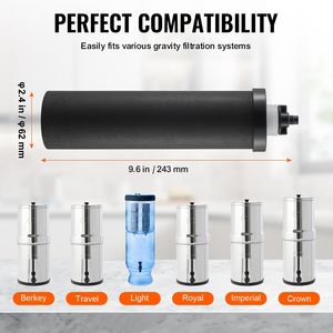 Filtri per Acqua da Esterno Facili da Sostituire con Elementi di Purificazione a Carbone Attivo, Filtri di Ricambio per Impianti ad Acqua a Gravità - Product Image 6