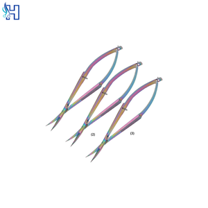 Premium Sharp Spring Nail <b>Scissors</b> Stainless Steel Curved Blade Precision Cuticle Trimming Tool Steel Handle Custom Logo - Product Image 6