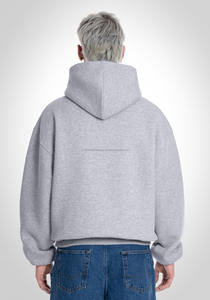 Sudadera con Capucha Personalizada de Algodón para Hombre, sin Cordón, Corte Cuadrado, Manga Larga, Fabricación de Sudaderas con Capucha para Hombre - Product Image 2