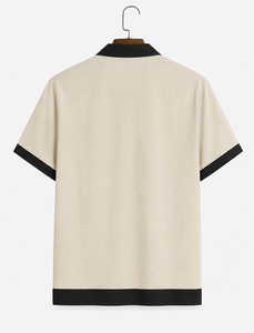 เสื้อเชิ้ตแขนสั้นผู้ชายแบบลำลอง ปกคอพับ เสื้อเชิ้ตฤดูร้อน - Product Image 2