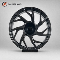 عجلات سيارات CALIBER XCEL مصنوعة من السبائك المطروقة بتصميم مصقول، مقاس 17-22 بوصة، PCD 5x112/114.3/120/108 قابل للتخصيص