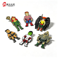 Lot de badges émaillés personnalisés, épingles de revers en métal pour la décoration de vêtements et sacs, vente en gros, broches anime, cadeau du fabricant