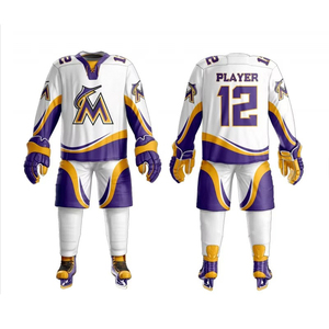 Uniforme de Hockey sobre Hielo Estilo Hip Hop, Talla Grande, Transpirable, Estampado Personalizado, Jersey de Equipo con Bordado de Alta Calidad - Product Image 1