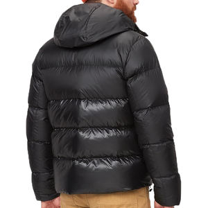 Blouson matelassé d'hiver 2025 pour homme, grande taille, chaud, avec fermeture éclair, logo personnalisé, coupe longue et régulière - Product Image 4