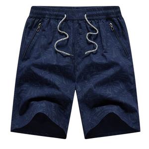 Pantalones cortos de baño informales para playa con bolsillos y cremallera de secado rápido de poliéster con logotipo personalizado al por mayor de fábrica de alta calidad - Product Image 2