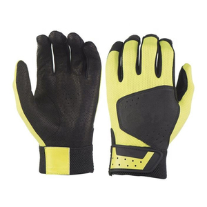 Gants de frappe de baseball sur mesure en gros, en cuir de haute qualité, confortables, légers, avec fermeture éclair, pour l'entraînement - Product Image 1