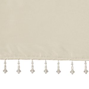 Mantovana leggera in finta seta con perline per Champagne 50x26 "eleganti tende e mantovane - Product Image 5