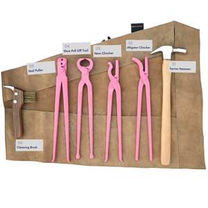 Kit d'outils professionnels de fermeur en mallette, marteau à clous, extracteur de clous courbés type crocodile pour retirer les clous de sabots en toute sécurité - Product Image 3