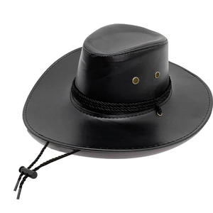 Sombrero de Vaquero Occidental Vintage Hecho a Mano con Cuero Genuino para Senderismo, Equitación, Viajes y Moda - Product Image 1