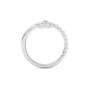 925 Sterling Silver Minimalist Daisy Flower <b>Ring</b> with Natural Diamonds | Floral <b>Adjustable</b> <b>Ring</b> for Women | Fine Jewelry Gift - Product Image 4