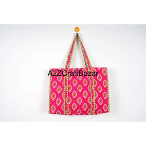 Bolso de playa grande acolchado de algodón bohemio hecho a mano con rayas, para mujer, con asa larga, para llevar al hombro, para fiestas, compras, uso diario - Product Image 5