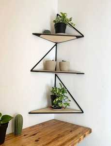 Set 3 Live Edge Wooden Floating <b>Wall</b> <b>Shelf</b> Natural Solid Timber Adjustable Modern Living Room Flower Pot Holder Storage Ledge - Product Image 1