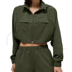 High Quality Autumn Winter Plus Size Women's Cropped <b>Jackets</b> Streetwear Sportswear Breathable <b>Short</b> - Product Image 6