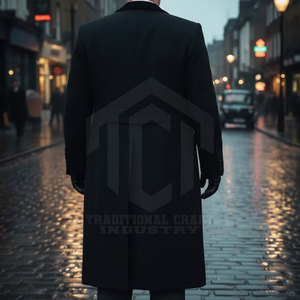 Manteau en Laine Respirant et Chaud de Haute Qualité pour Hommes – Vêtement d'Hiver Classique au Toucher Doux – Fournisseur en Gros - Product Image 5