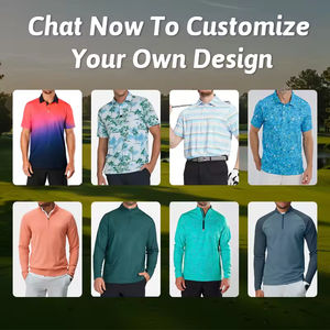 Les meilleurs et les moins chers polos de golf en coton uni OEM, vêtements de golf pour hommes, logo personnalisé, polo de golf respirant - Product Image 5