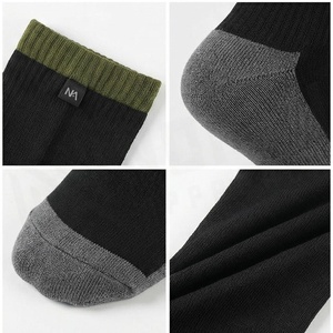 <b>Knee</b> <b>High</b> <b>Socks</b> Black Olive Green Cuff Breathable Hiking <b>Socks</b> for Adults Autumn Season - Product Image 4