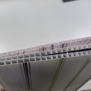 Pannello <span class=keywords><strong>per</strong></span> Soffitto in PVC con Rivestimento UV Lucido <span class=keywords><strong>per</strong></span> Decorazione Moderna di Hotel e Residenze, Resistente alle Termiti e Impermeabile - Product Image 4
