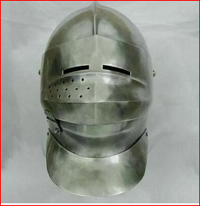 Casque de tournoi de chevalier, casque d'armure réplique, casque en acier de calibre 18 - Product Image 3
