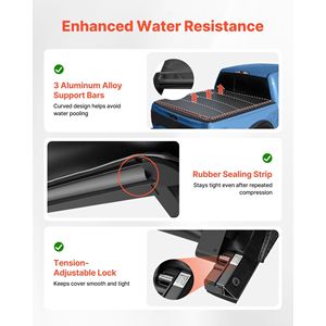 Copertura Morbida Avvolgibile per Cassone Compatibile con Ford F150 Styleside/Fleetside 2015-2025 (Non Adatta per Flareside/Stepside) - Product Image 3