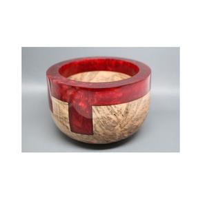 Tazón Hecho a Mano de Resina Epoxi y Madera, Libre de BPA, Diseñado para Servir Ensaladas de Frutas y como Centro de Mesa Decorativo - Product Image 4