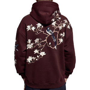 Sweat à capuche brodé le plus vendu pour hommes et femmes avec broderies avant et arrière, couleurs et tailles personnalisées, fabricant en gros - Product Image 4