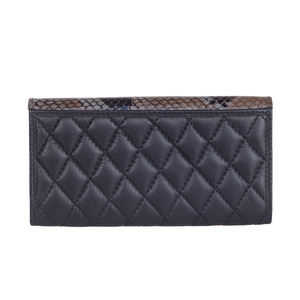 Premium Quality Handmade Croco <b>Snake</b> Printed Quilted Genuine Cow Leather Wallets Clutch Coin Purse Girls Casual Women <b>Bags</b> India - Product Image 4