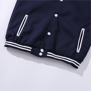 Custom Letterman Varsity <b>Jackets</b> <b>Mens</b> Wool Body Faux Leather Sleeves Ribbed Collar Cuffs Wholesale Apparel - Product Image 3