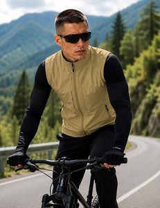 Veste d'hiver matelassée unisexe légère, coupe-vent, écologique, mince, sans manches, fermeture éclair intégrale, col montant, multi-poches, décontractée - Product Image 5