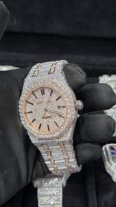 Designer Luxury Sapphire Automatic Mechanical Movement <b>Watches</b> <b>Iced</b> <b>Out</b> VVS Moissanite <b>Watches</b> for Men Wholesale - Product Image 4