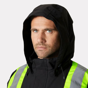 Men Construction Outdoor <b>Workers</b> Protective <b>Jackets</b> High Visibility Reflective Tape Polyester Lining Safety Work <b>Jackets</b> - Product Image 3