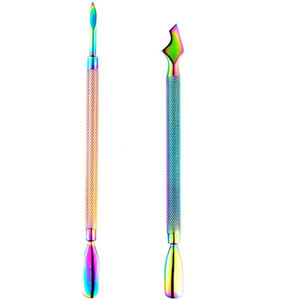 Juego de Empujadores de Cutículas Profesionales de Lujo, de Acero Inoxidable y Cuero PU de Alta Calidad, Herramienta de Manicura y Pedicura - Product Image 5