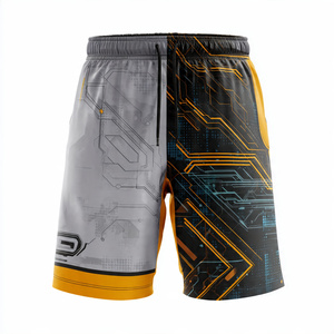 กางเกงขาสั้นสำหรับออกกำลังกายและฝึกซ้อมสำหรับผู้ชาย กางเกงกีฬาวิ่งแบบซับลิเมชั่น กางเกงขาสั้นฝึกซ้อมฟุตบอลสำหรับผู้ชาย - Product Image 2