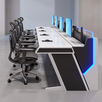 Console de Dispatching Personnalisée pour Salle de Contrôle - Mobilier de Poste de Travail pour Télécommande et Système de Commande et de Contrôle