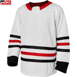 Jersey de Hockey sobre Hielo de Primera Calidad, Fabricado en EE. UU., con Logotipo Personalizado, Tejido Transpirable, 100% Alta Calidad, Precio de Fábrica, Pedidos al por Mayor Directamente de Fábrica - Product Image 1