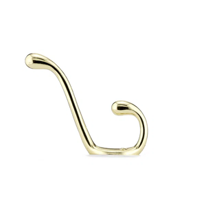 Polished <b>Gold</b> Double Coat <b>Hook</b> Luxury Zinc Alloy <b>Wall</b> Mounted Hanger Classic Dual Prong Hat and Robe <b>Hook</b> for Hotel & Bathroom - Product Image 2