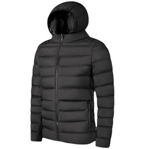 Chaqueta de Invierno para Hombre con Capucha y Bloques de Color, Cuello Alto, Cierre de Cremallera, Cortavientos, Ajuste Holgado Informal, Relleno de Poliéster - Product Image 4