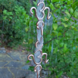 Cadena de Lluvia Moderna de Hierro, Solución Minimalista para Drenaje de Agua de Lluvia en Jardines Exteriores, Adorno Decorativo para Paisajes - Product Image 1