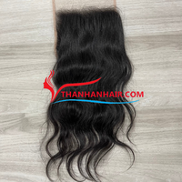 MEILLEURE QUALITÉ!!! Fermeture de dentelle humaine vietnamienne brute et extension de cheveux frontale haute densité longue durée d'utilisation