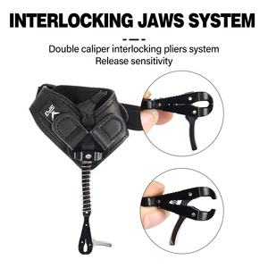 Ayuda <span class=keywords><strong>de</strong></span> liberación <span class=keywords><strong>de</strong></span> arco compuesto SPG, tiro con arco <span class=keywords><strong>de</strong></span> mano derecha, calibrador <span class=keywords><strong>de</strong></span> liberación <span class=keywords><strong>de</strong></span> muñeca ajustado <span class=keywords><strong>de</strong></span> cuero PU, herramientas <span class=keywords><strong>de</strong></span> accesorios <span class=keywords><strong>de</strong></span> caza portátiles - Product Image 2