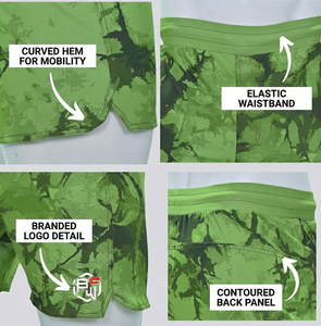 กางเกงขาสั้นออกกำลังกายขาสั้นสำหรับผู้ชายกางเกงขาสั้นสำหรับวิ่งออกกำลังกายฟิตเนสยิมเอวยางยืดระบายอากาศได้ดี - Product Image 2