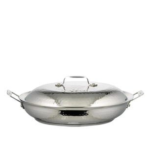 Grossiste et Fournisseur de Casseroles de Luxe au Design Rond, Brillantes et Polies, en Acier Inoxydable avec Poignées en Métal et Plastique, Matériau en Verre - Product Image 6