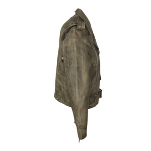 Chaqueta de cuero para hombre, diseño de moda, alta calidad, estilo motociclista, recién llegada. - Product Image 4