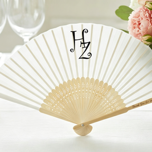 <span class=keywords><strong>Abanicos</strong></span> de Seda Personalizados con Iniciales, <span class=keywords><strong>Abanicos</strong></span> para Bodas al por Mayor, Recuerdos para Damas de Honor, Regalos para Damas de Honor, <span class=keywords><strong>Abanicos</strong></span> de Bambú - Product Image 3