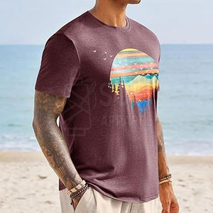 เสื้อยืดลายกราฟิกถักจากผ้าฝ้าย 100% คุณภาพพรีเมียม เพื่อความสบายสูงสุด ระบายอากาศได้ดี เป็นมิตรกับสิ่งแวดล้อม สีไม่ซีดจาง เสื้อผ้าคุณภาพสูง - Product Image 4