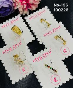 Bagues en acier inoxydable plaqué or avec diamants américains, géométriques, modernes, étanches, pour femmes et jeunes filles - Vente en gros - Product Image 6