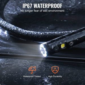 Industrial Endoscope with 4.3\" <b>IPS</b> Screen Triple Lens Borescope <b>Camera</b> & 8+2 Lights IP67 Waterproof Snake Inspection <b>Camera</b> - Product Image 6