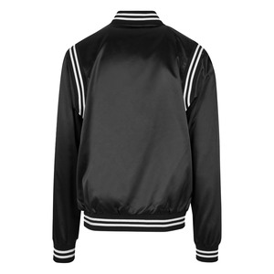 Blouson Bomber Satin 100% Polyester Homme Femme – Ensemble Blouson Bomber Varsity Haute Qualité pour Homme avec Patchwork - Product Image 4