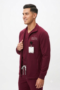 เสื้อคลุมพยาบาลแขนยาวแบบมีซิป สำหรับพยาบาลและแพทย์มืออาชีพ - Product Image 4